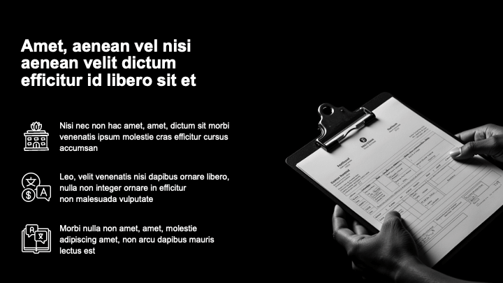 Simple Black Monochrome slide 5